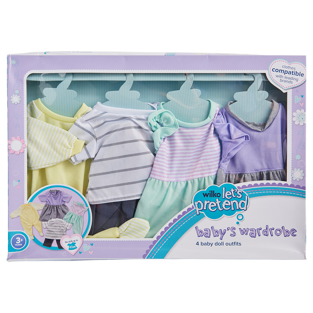 Wilko 4 Piece Doll Outfit Set Wilko