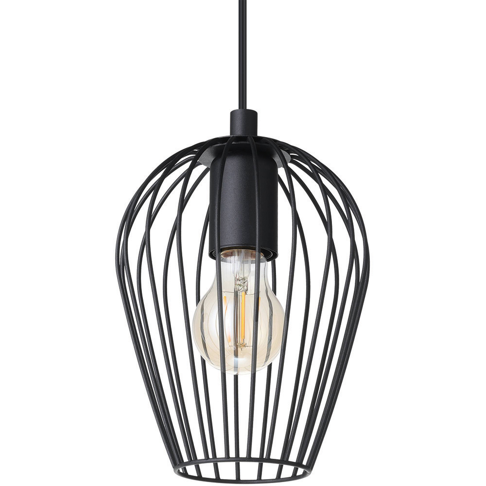 EGLO Newtown Black 3 LED Metal Pendant Light Image 3