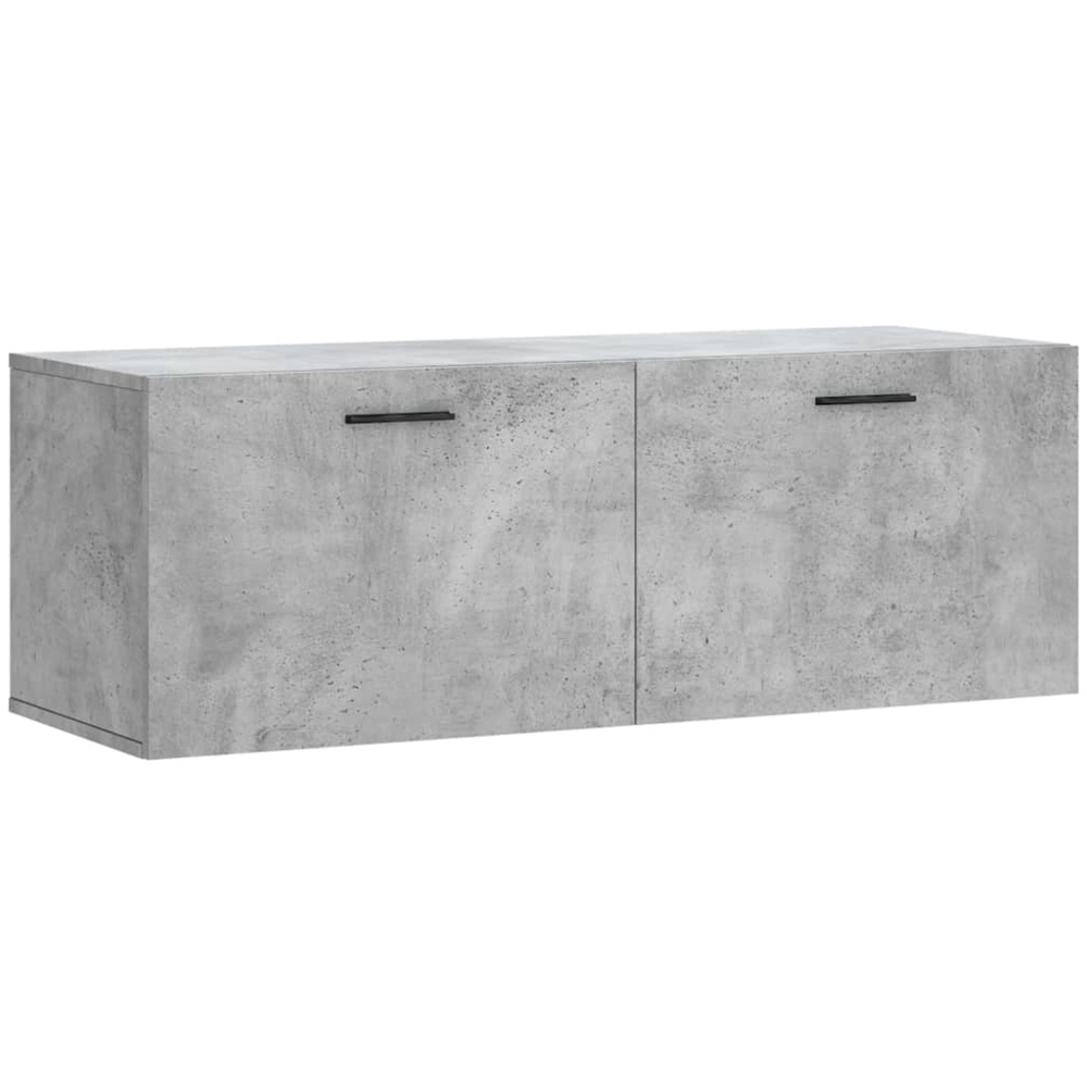 vidaXL 2 Door Concrete Grey Wall Cabinet Image 2