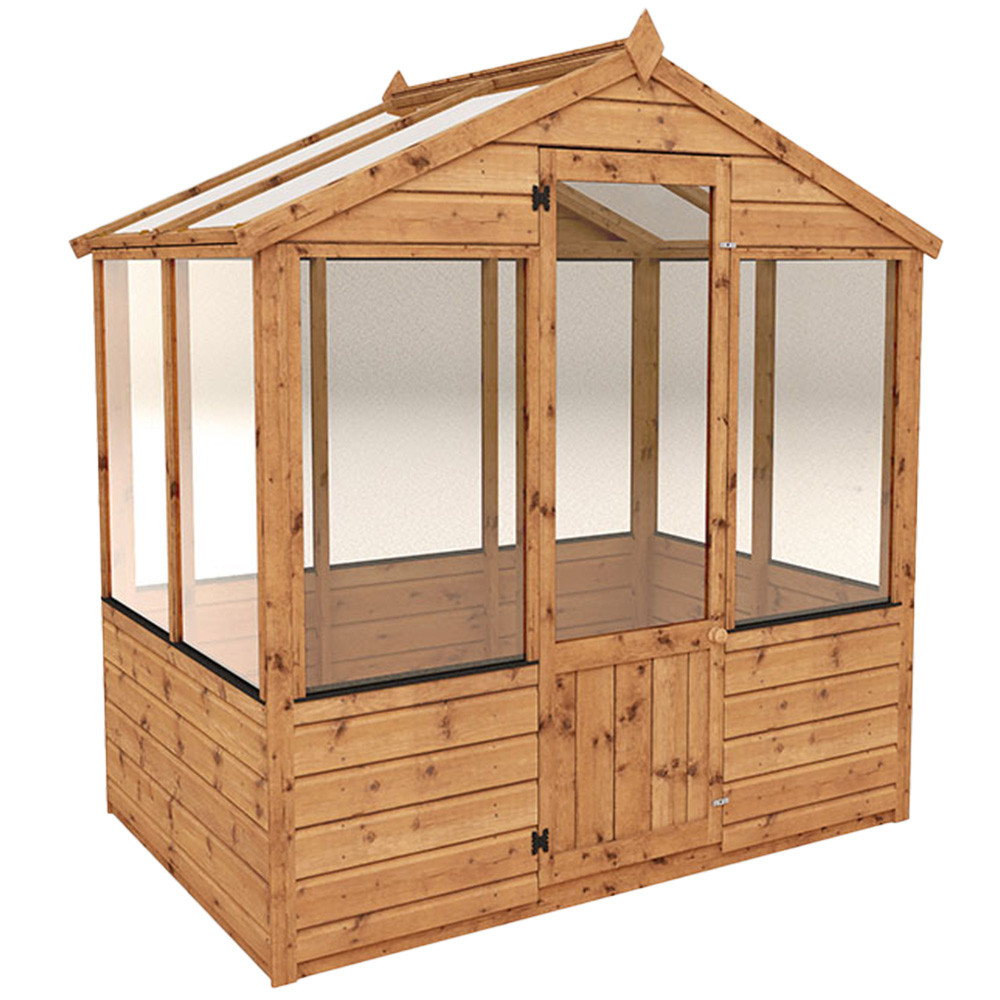 Mercia Wooden 4 x 6ft Traditional Greenhouse Image 1