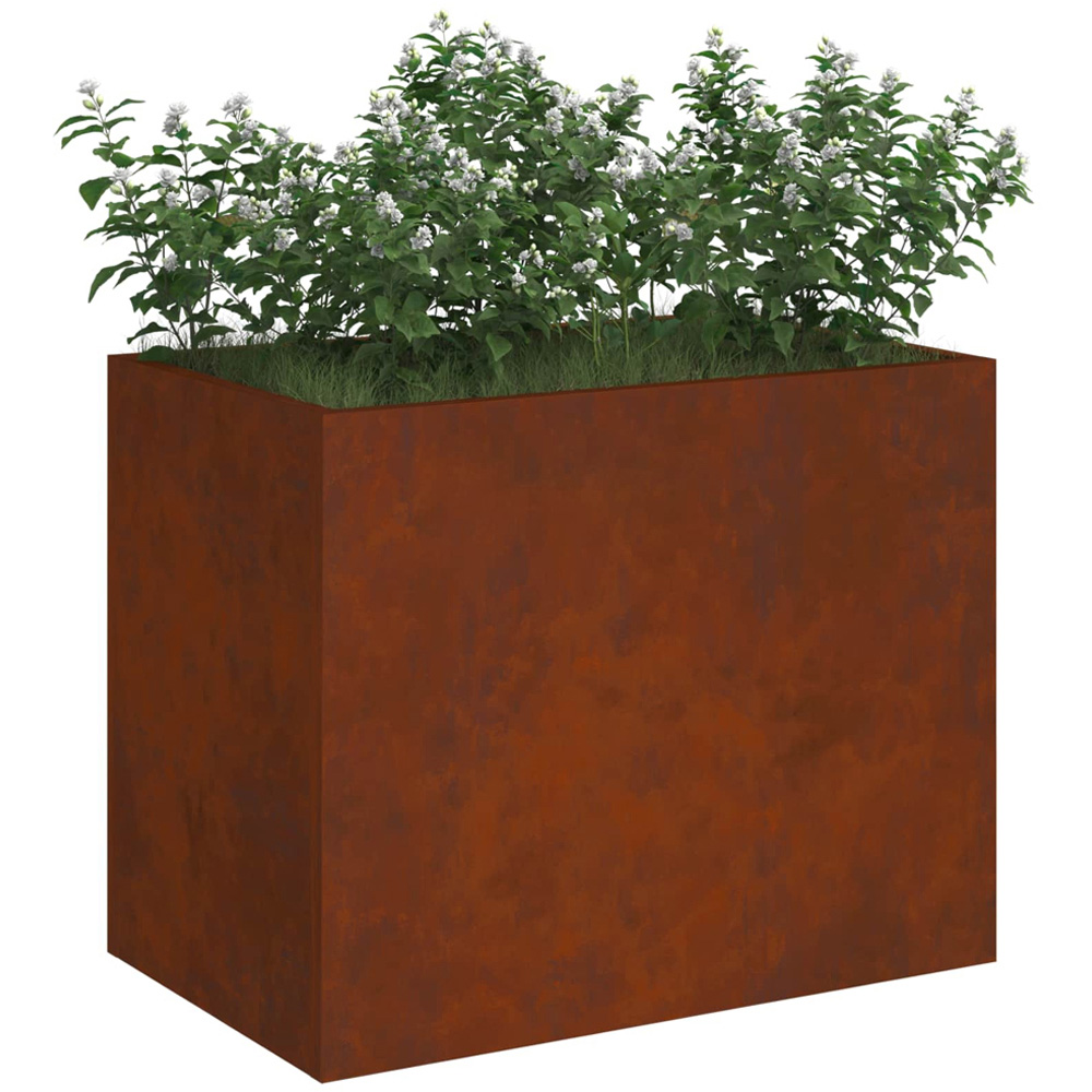 vidaXL Brown Weathering Steel Garden Decor 40 x 50 x 32cm Image 3