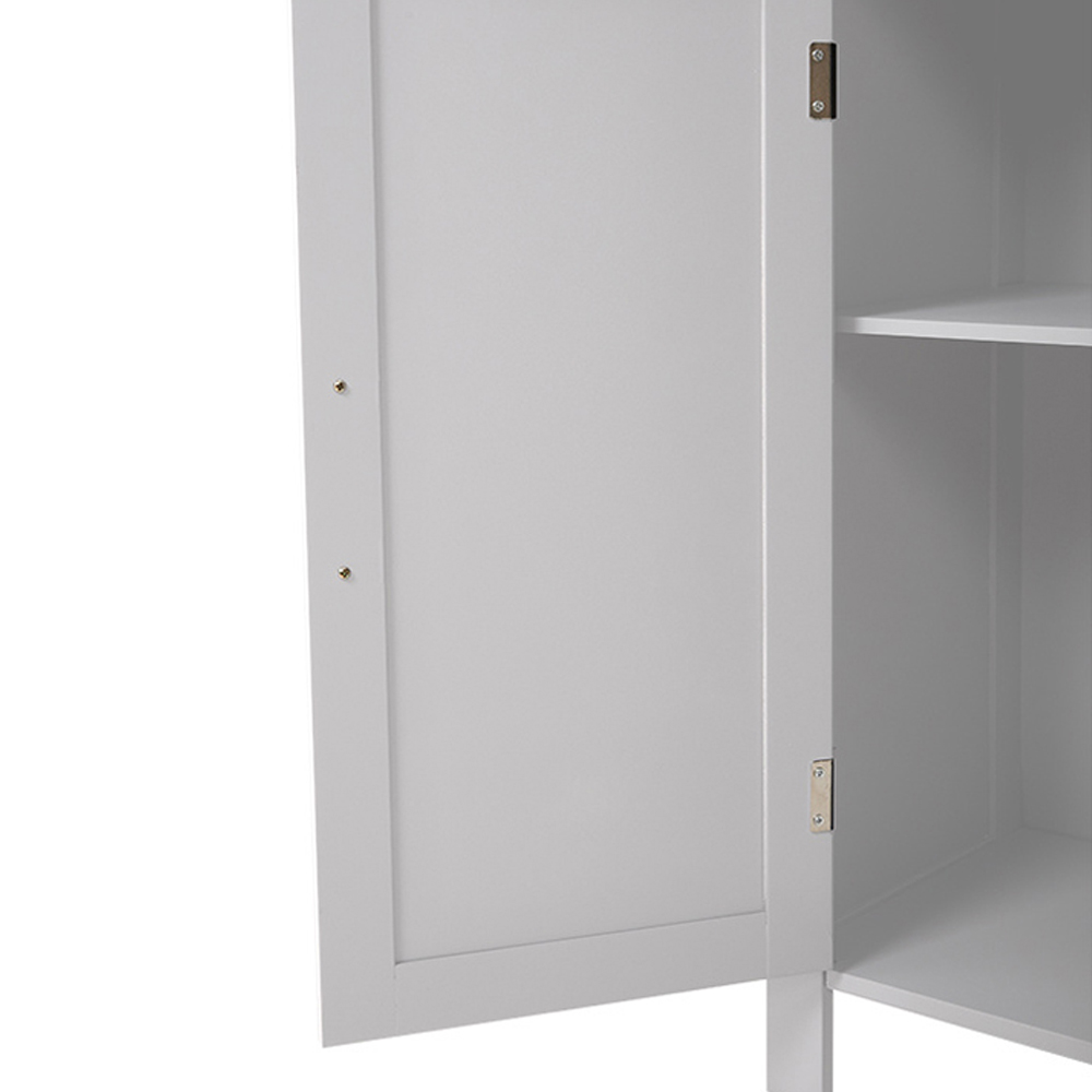 H&O Direct Single Door White Freestanding Bathroom Cabinet Image 4