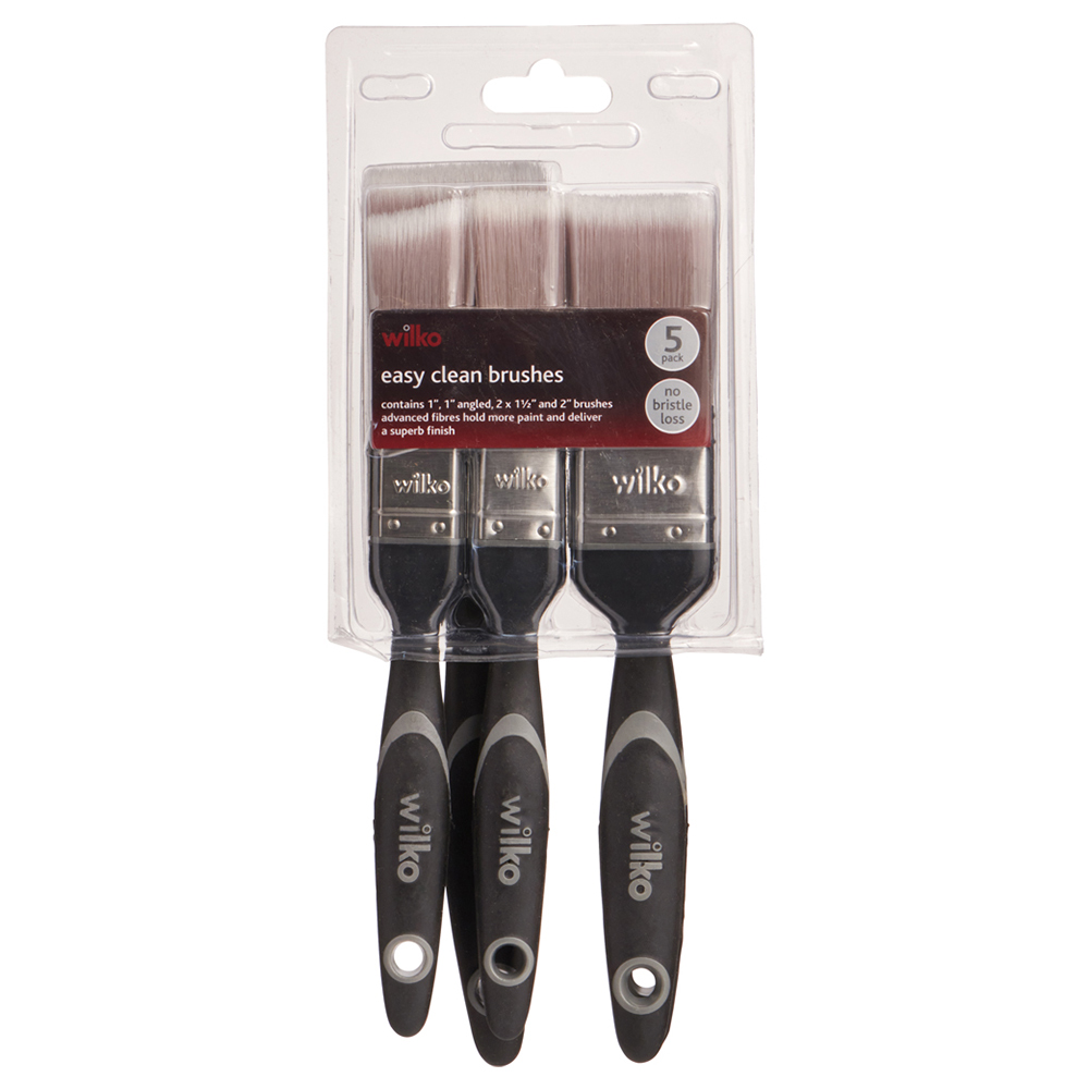 Wilko 5 Pack Best Easy Clean Brush Set Image 2