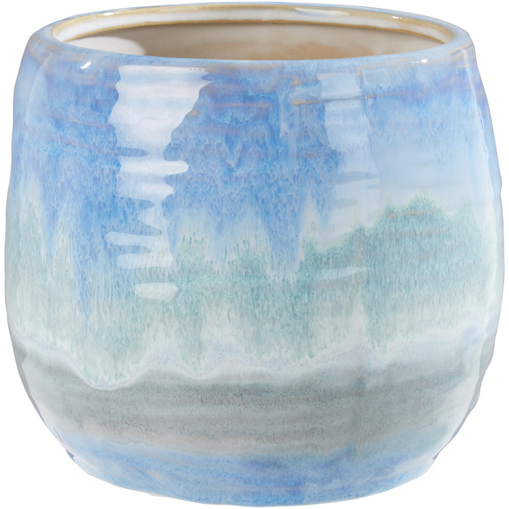 Premier Housewares Caldera Blue Planter Image 2