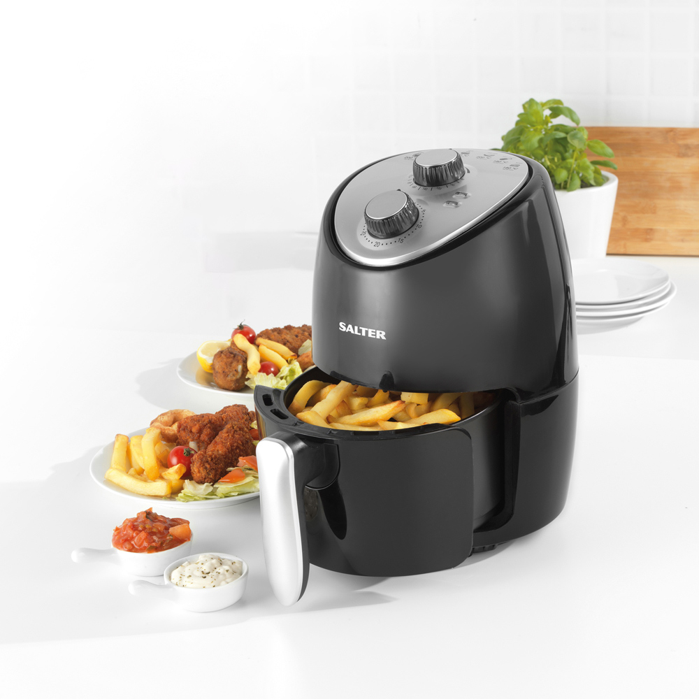 Salter EK2817V2 Black Compact Hot Air Fryer 2L Image 3