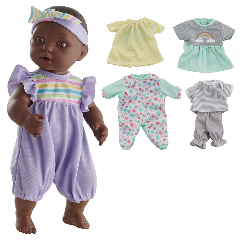 Wilko My Outfits Baby Doll with 5 Outfits Image 1