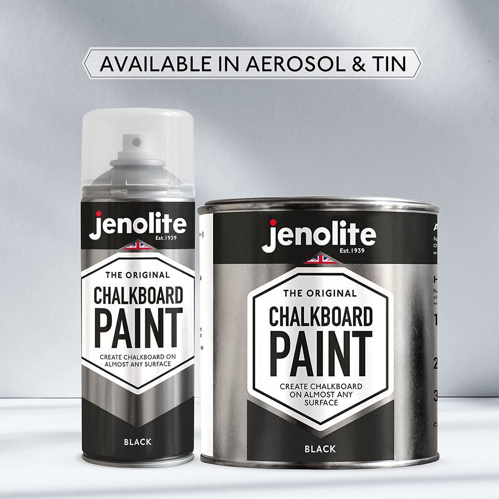Jenolite Chalkboard Paint Black 500ml Image 9