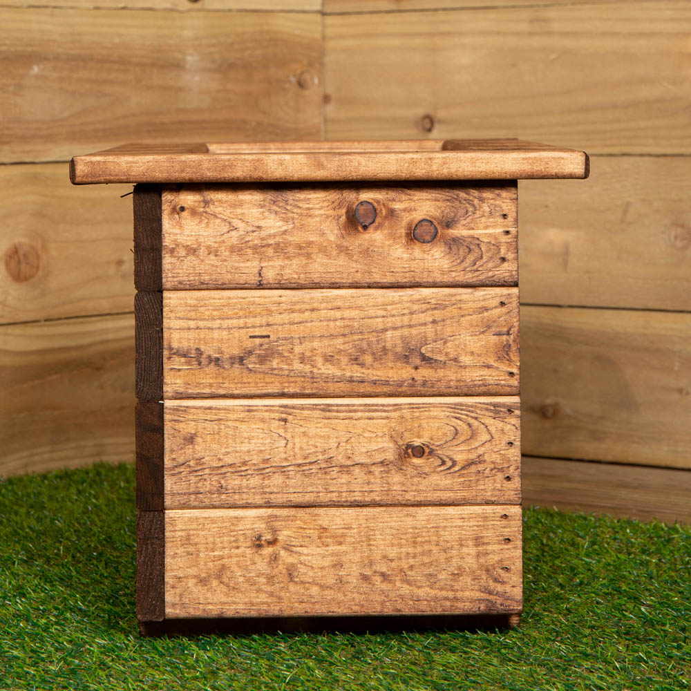 Samuel Alexander Hand Made Rustic Wooden Small Garden Trough 56 x 34cm Image 6