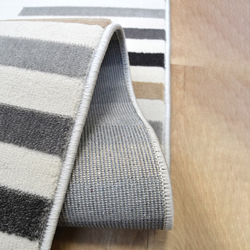 Homemaker Grey Abstract Stripe Rug 120 x 170cm Image 4