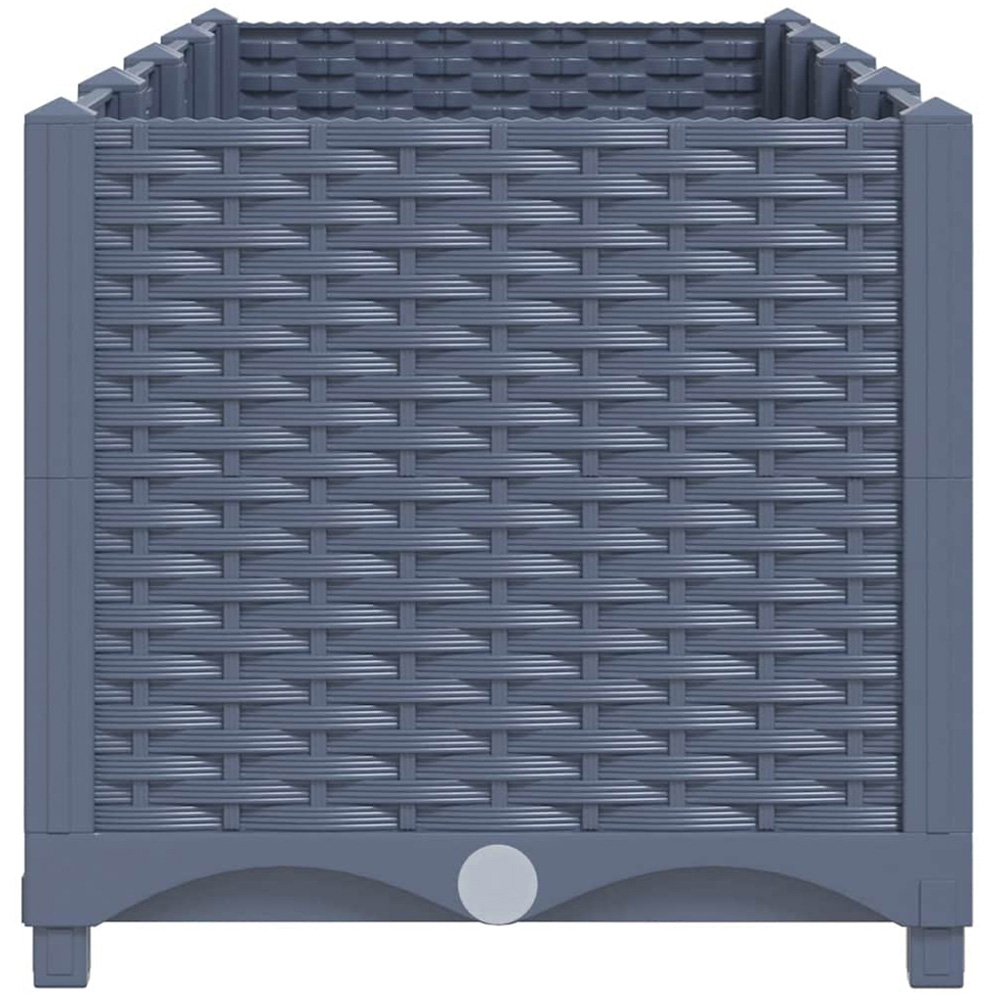vidaXL Blue Grey Polypropylene Raised Garden Bed 38 x 40 x 160cm Image 3
