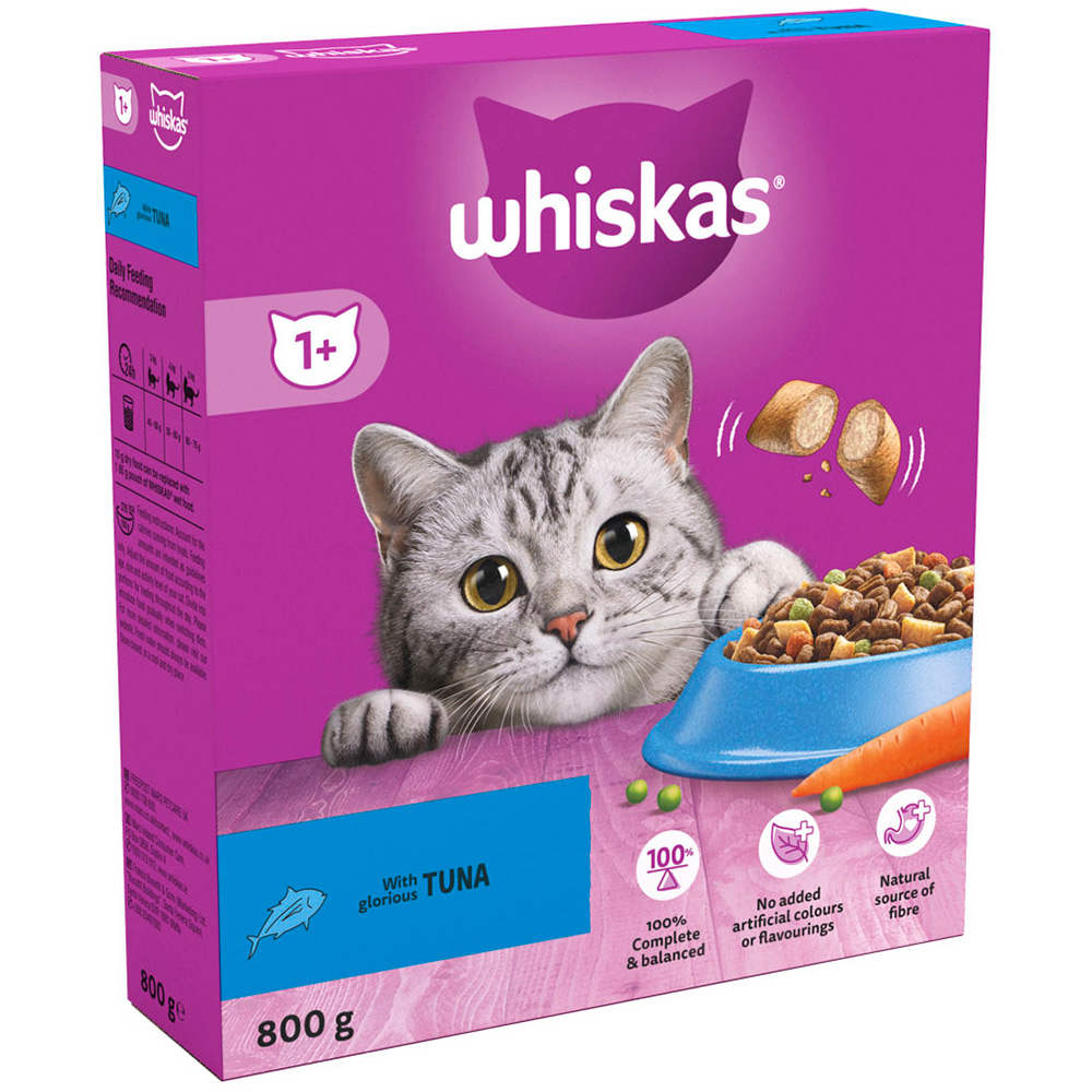 Whiskas Adult Tuna Flavour Dry Cat Food 800g Image 2