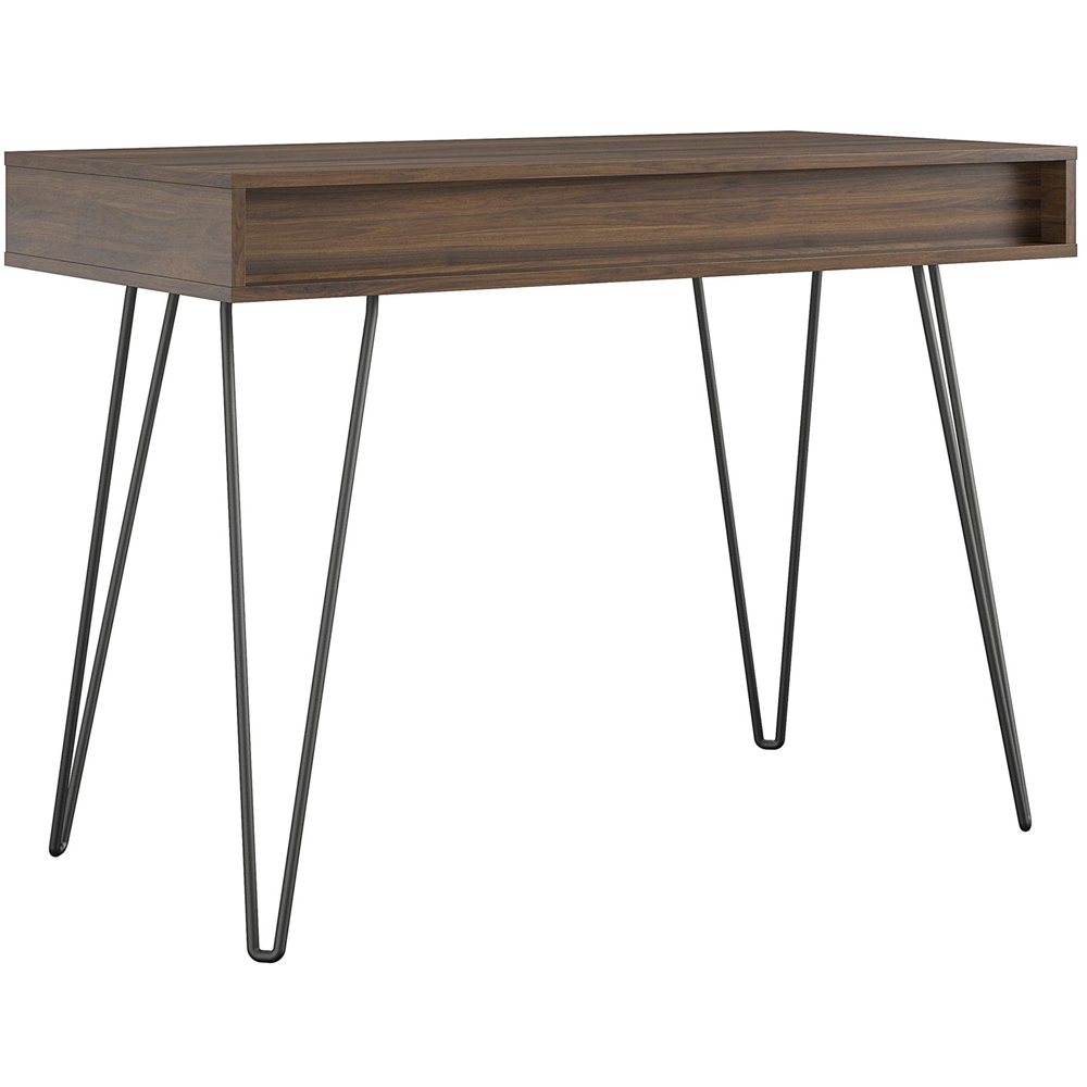 Novogratz Harmony Single Drawer Laptop Desk Walnut Image 5