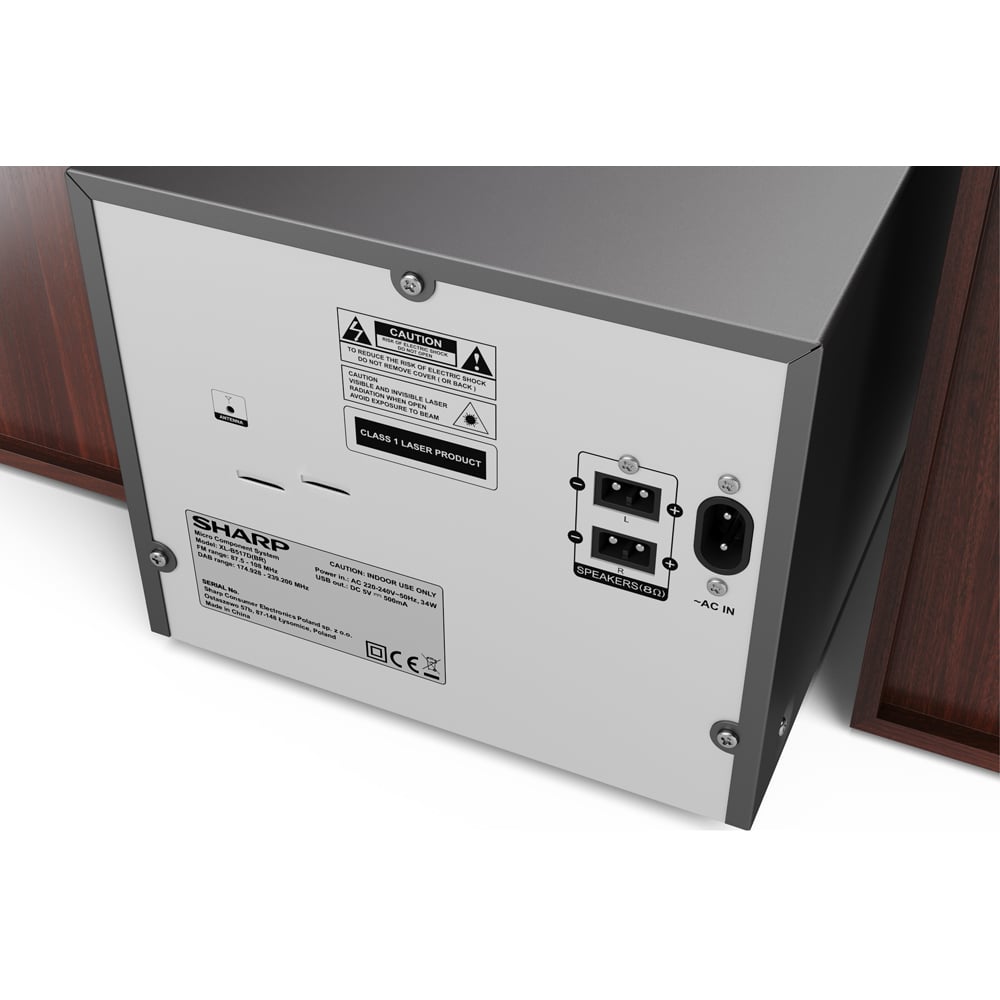 Sharp Brown Hi-Fi Micro System Image 7