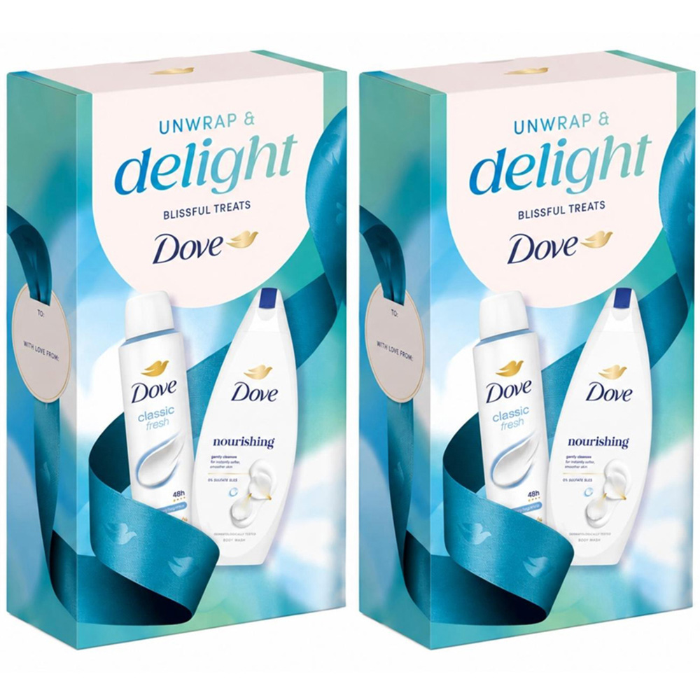 Dove Unwrap and Delight Blissful Treats Duo Gift Set 2 Piece 2 Pack Image 1