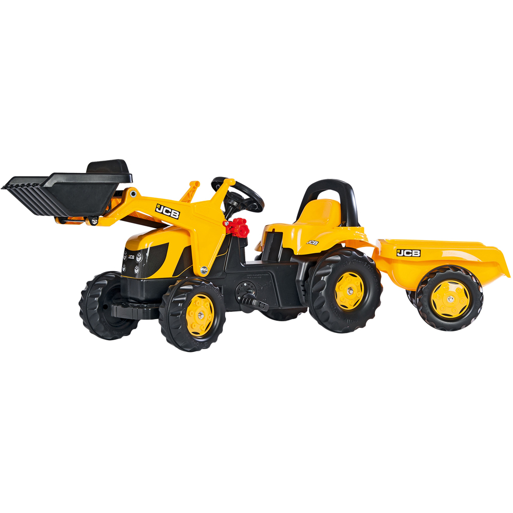 Rolly Toys JCB Kid Tractor Trailer and Front Loader Image 1