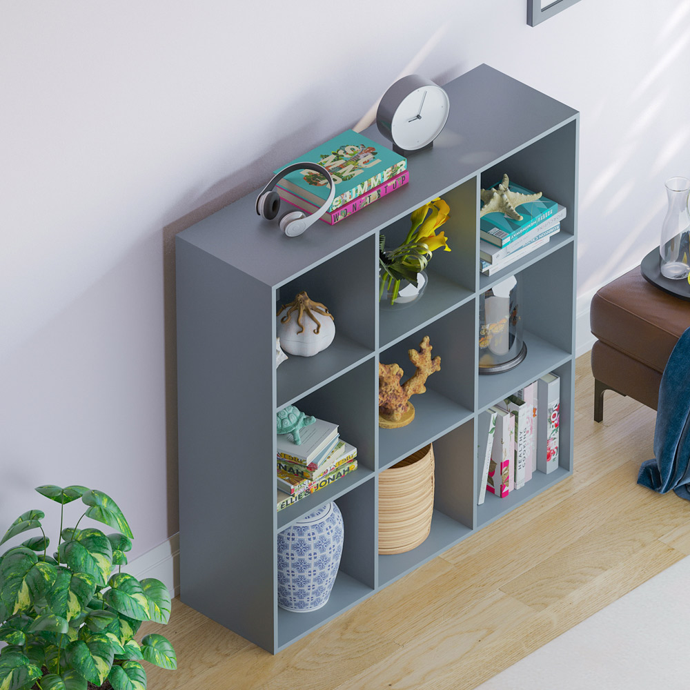 Vida Durham 3 x 3 Grey Cube Storage Unit Image 4