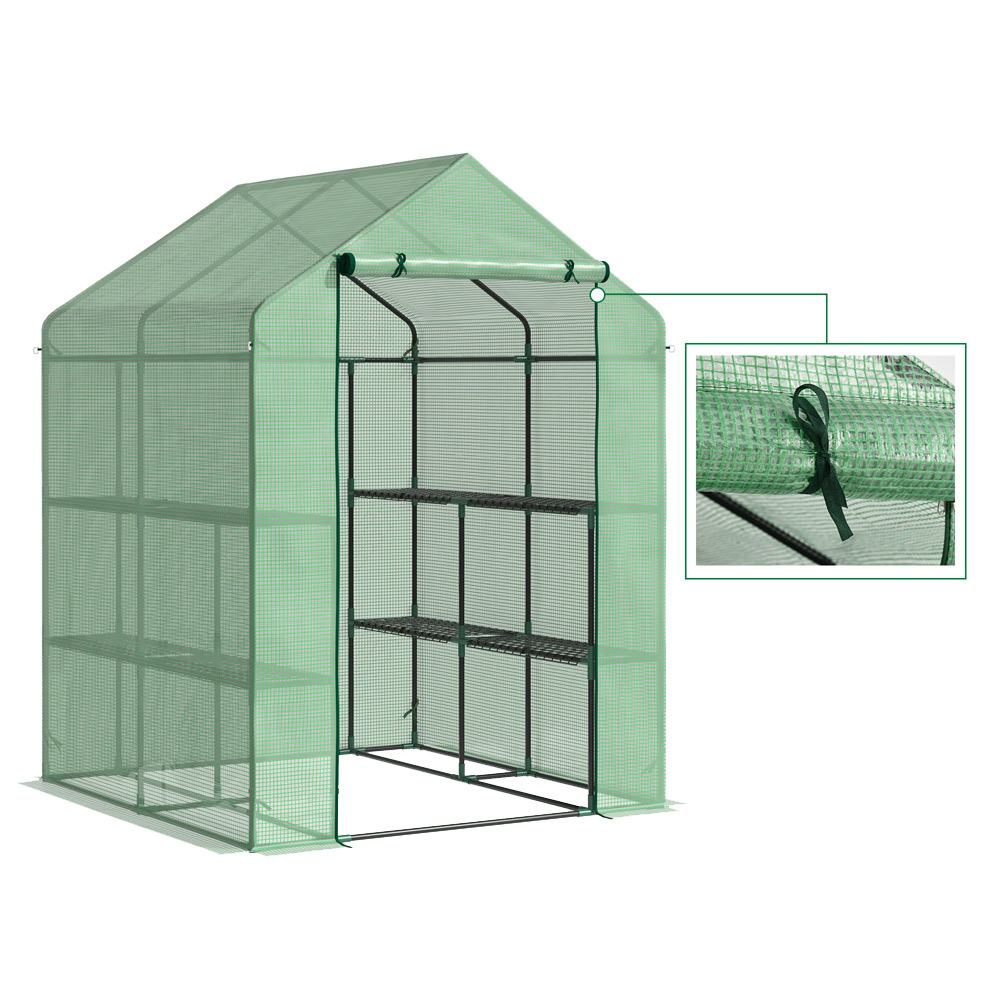 Outsunny 2tier Garden Greenhouse Image 7