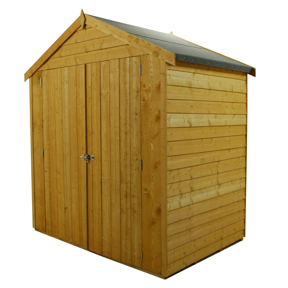 Shire 4 x 6ft Double Door Dip Treated Overlap Shed Image 1