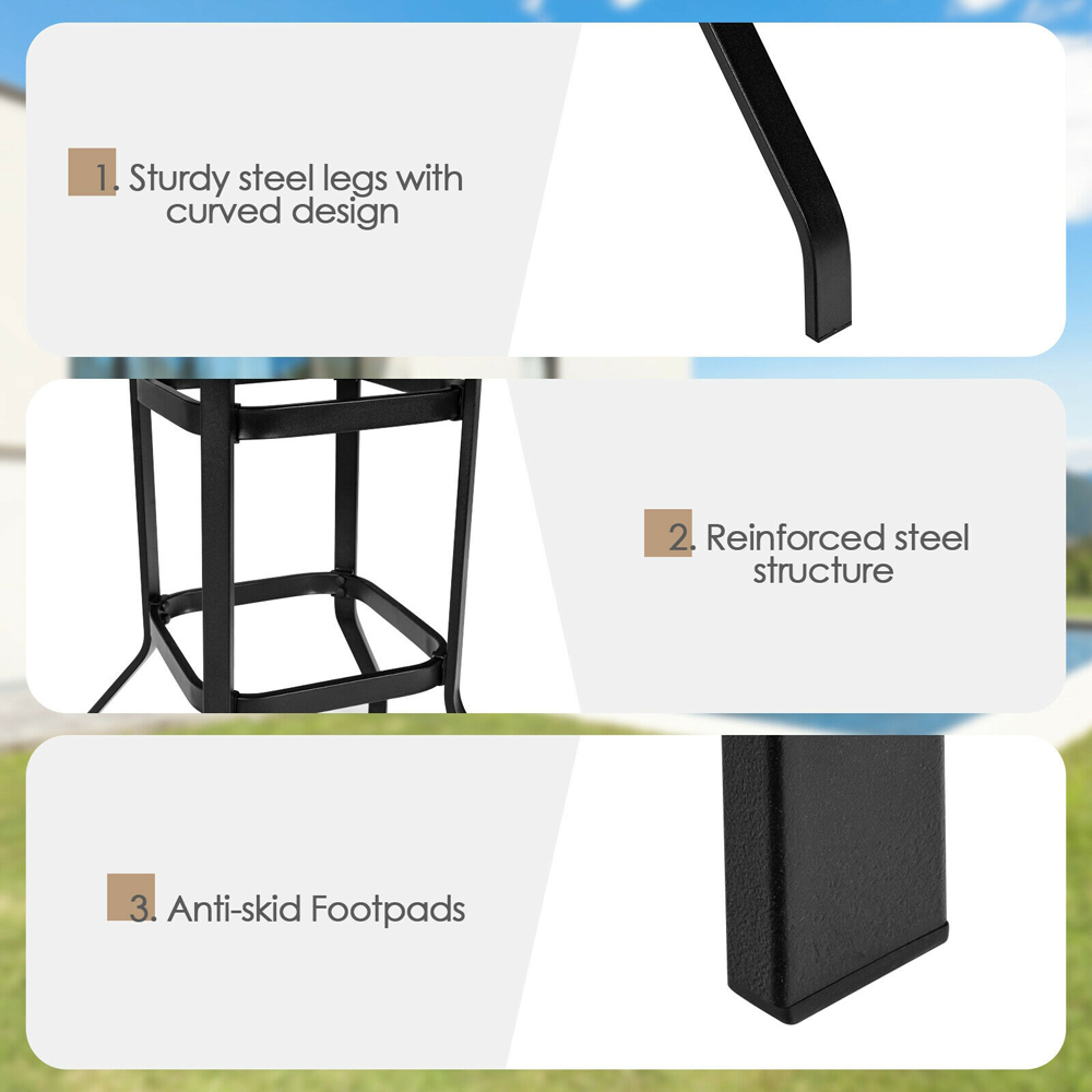 Costway Garden Bar Table Image 7