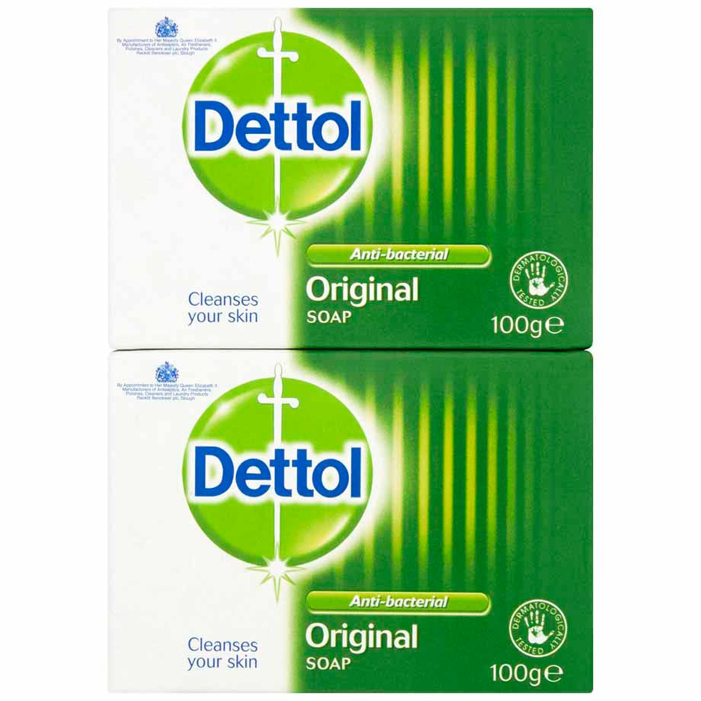Dettol Antibacterial Soap 100g 2 Pack Image 1