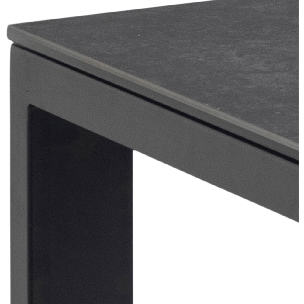 Florence Brentford Ceramic 6 Seater Dining Table Matt Black Image 4