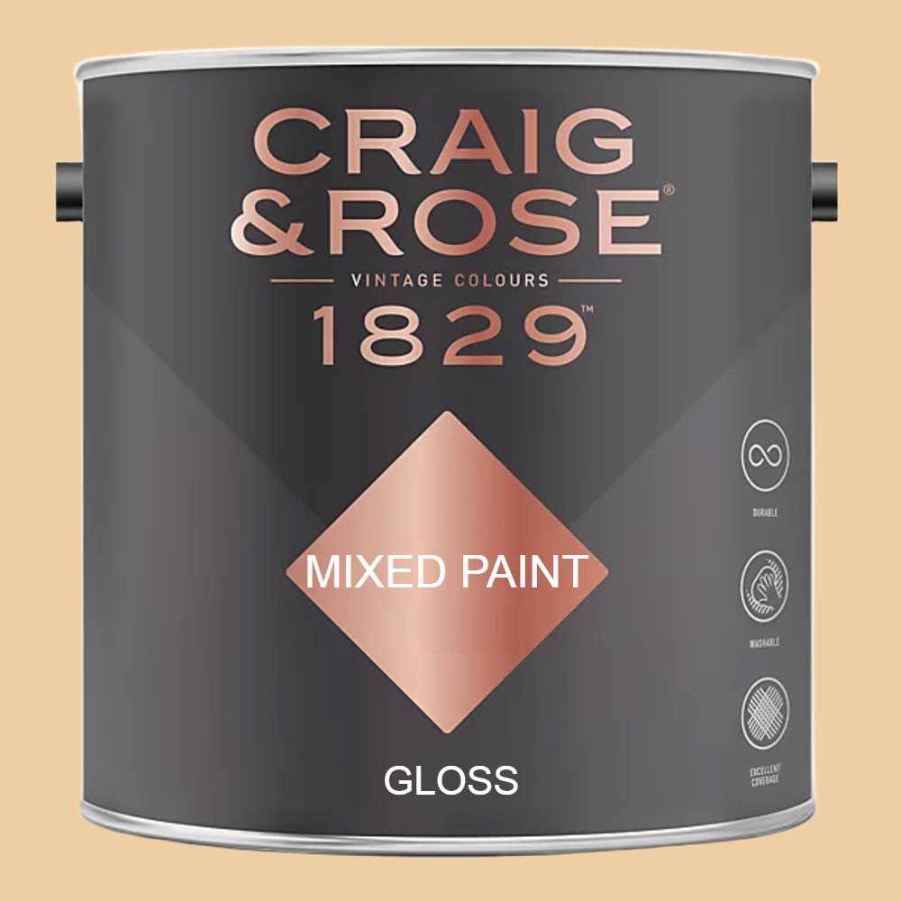 Craig & Rose 1829 Vintage Walls Wood and Metal Beauvais Cream Gloss Mixed Paint 2.5L Image 2