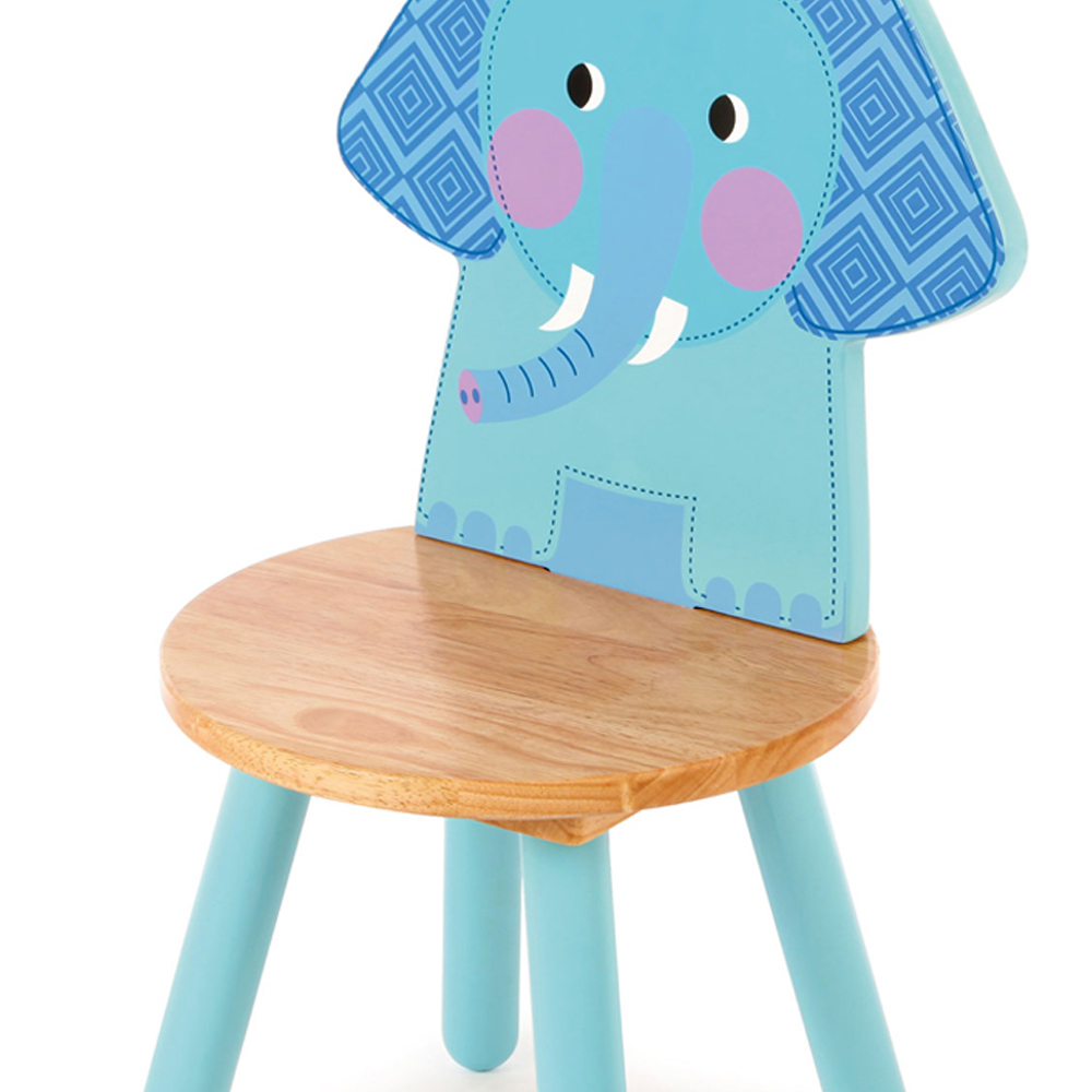 Tidlo Kids Wooden Elephant Chair Image 4