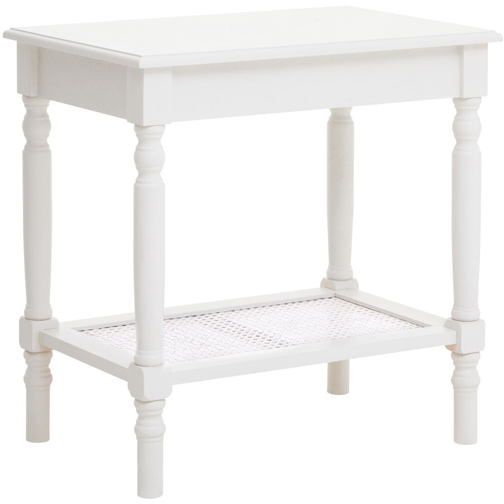 Premier Housewares Single Shelf Ivory Side Table Image 2