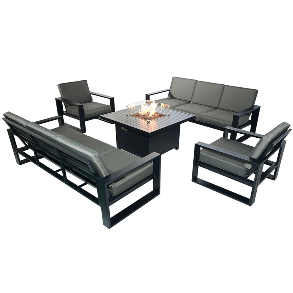 Furniture One 8 Seater Aluminium Garden Dining Set Image 5