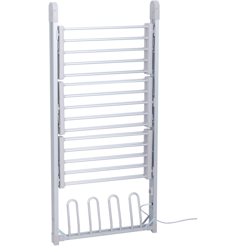 3 Tier A Frame Heated Airer Light Grey Image 3