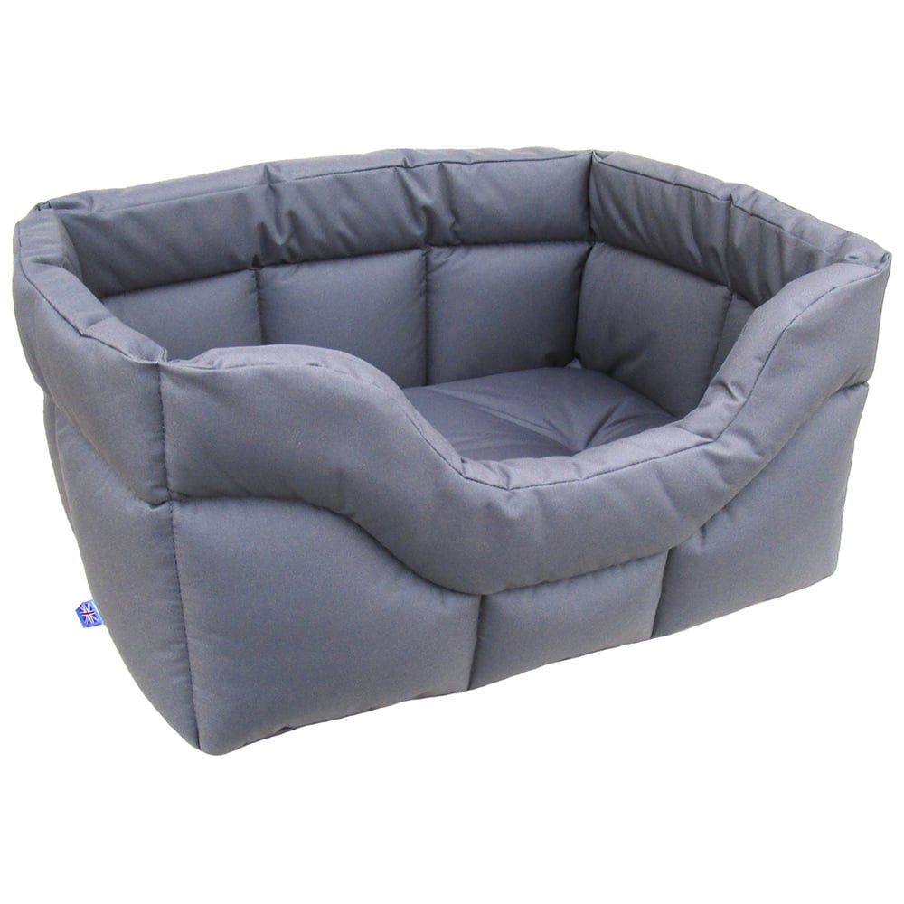 P&L Medium Grey Heavy Duty Dog Bed Image 1