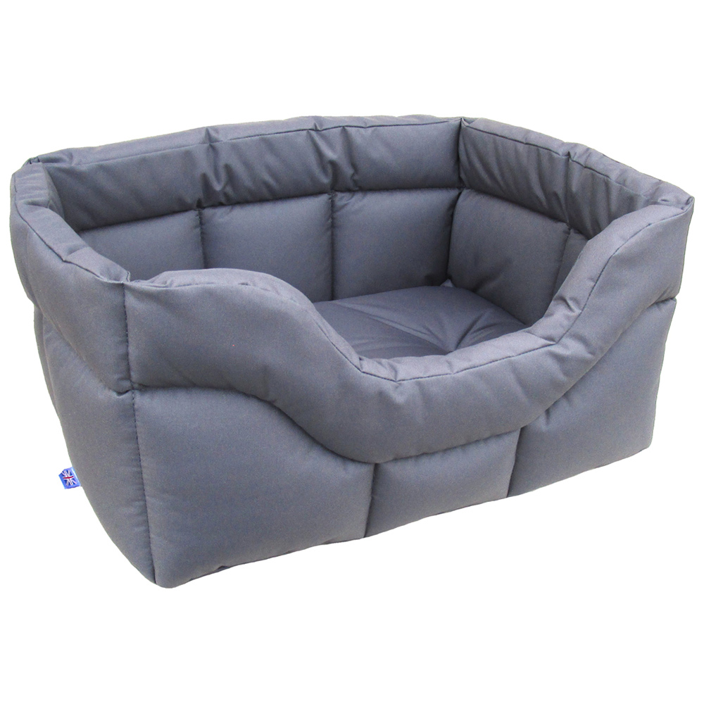 P&L Large Grey Heavy Duty Dog Bed Image 1