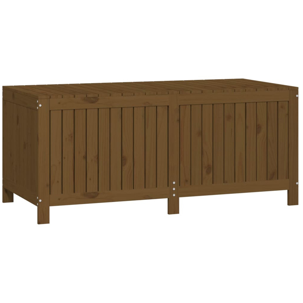 vidaXL 64 x 147 x 68cm Brown Pine Wood Garden Storage Box Image 1