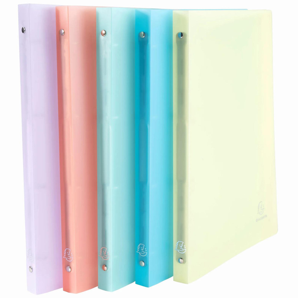 Exacompta Chromaline A4 Multicolour PP 4R Ring Binder 15mm 20 Pack Image 1