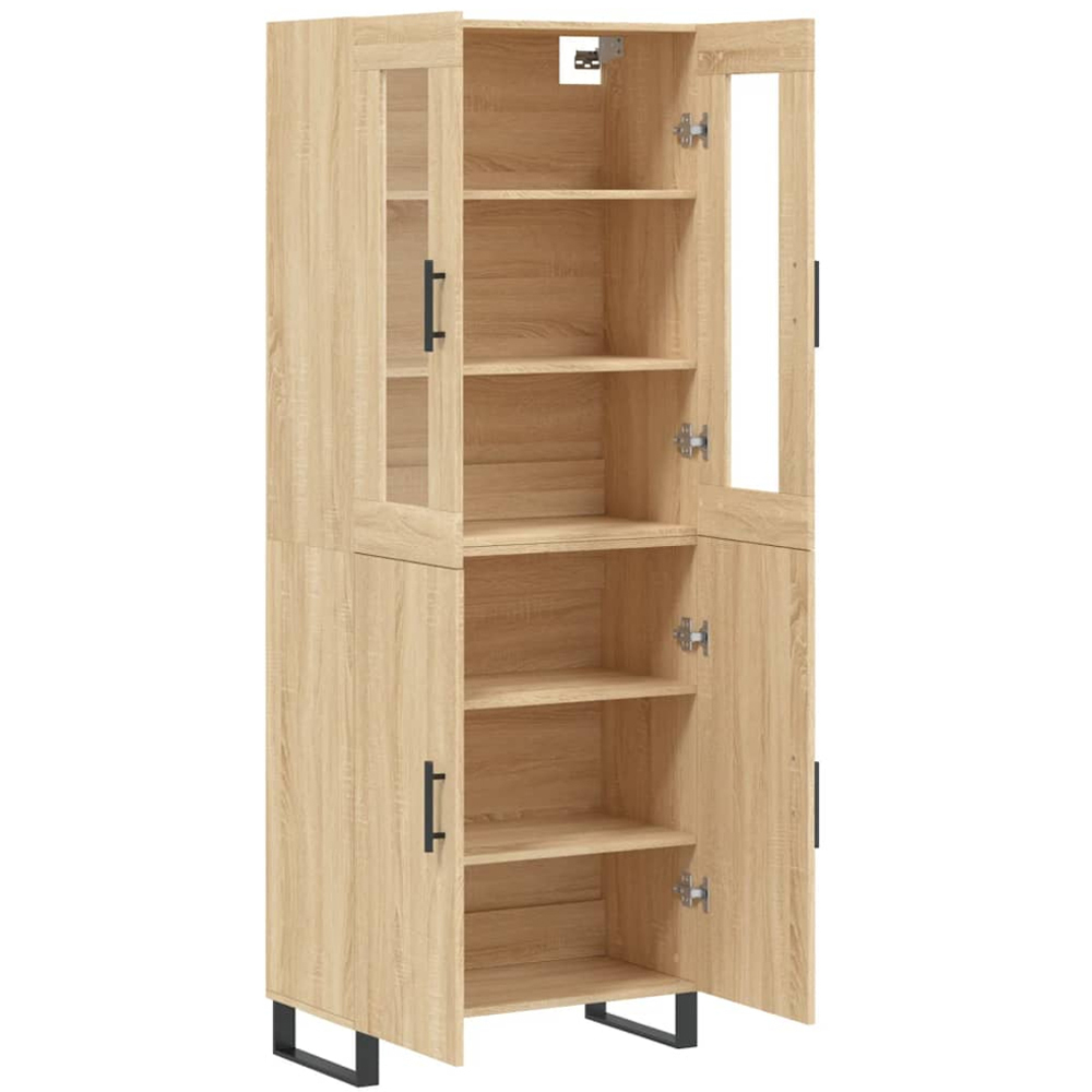 vidaXL 4 Door Sonoma Oak Highboard Image 4