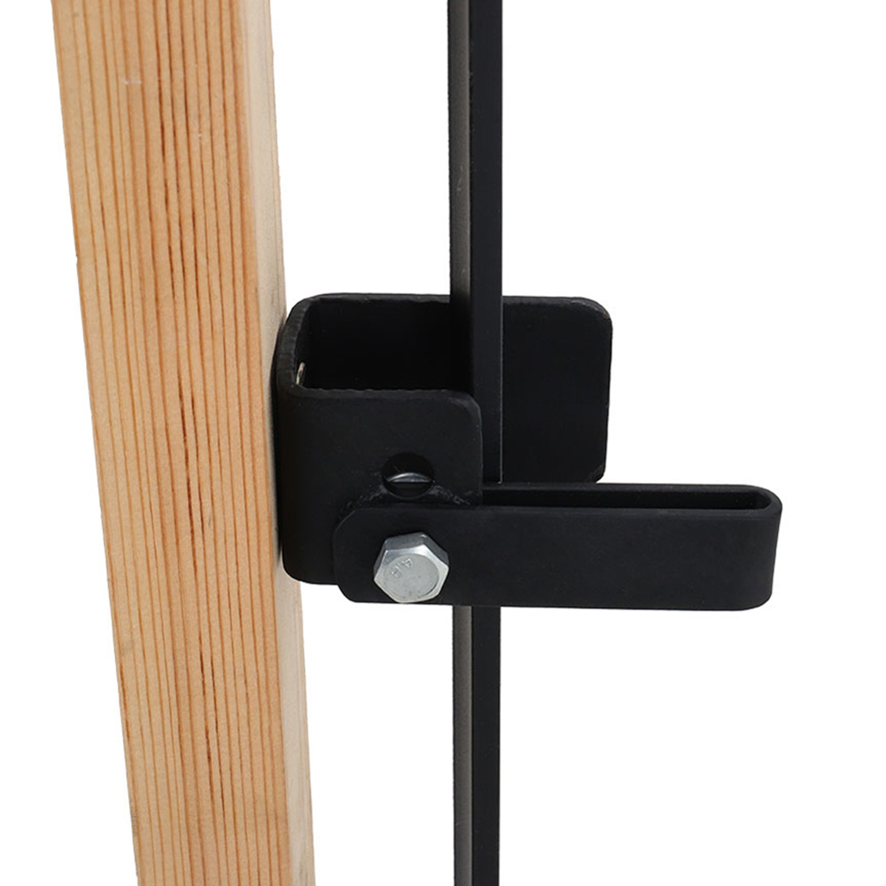 Living and Home 3ft Black Modern Arched Top Metal Outdoor Garden Swing Gate 104 x 85cm Image 7