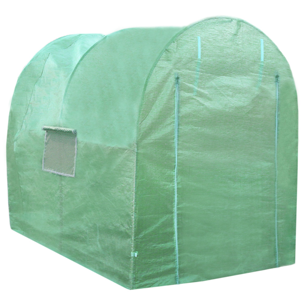 MonsterShop Green PE Cover 19mm 6.6 x 13.1ft Polytunnel Greenhouse Image 1