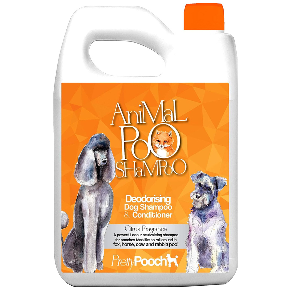 Pretty Pooch Animal Poo Deodorising Dog Shampoo and Conditioner 5L Image 1