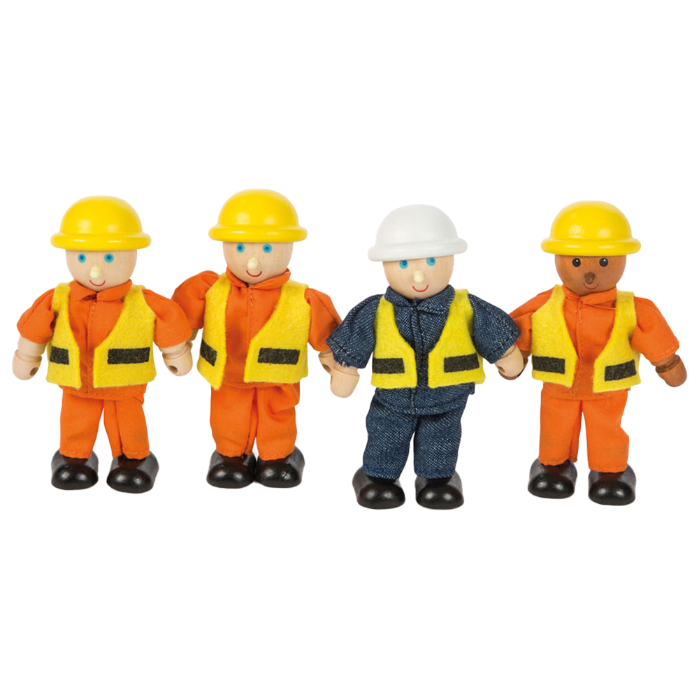 Tidlo Wooden Builder Figures 4 Pack Image 1