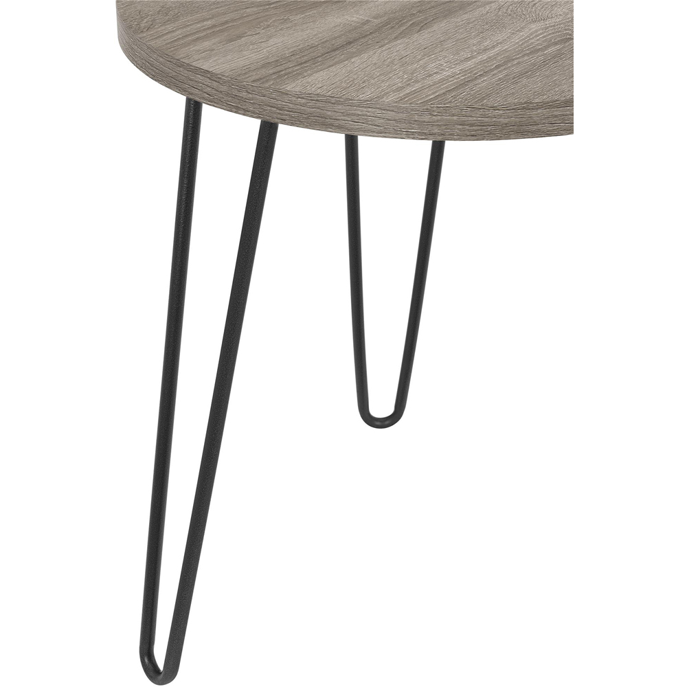 Dorel Owen Grey Oak Round End Table Image 5
