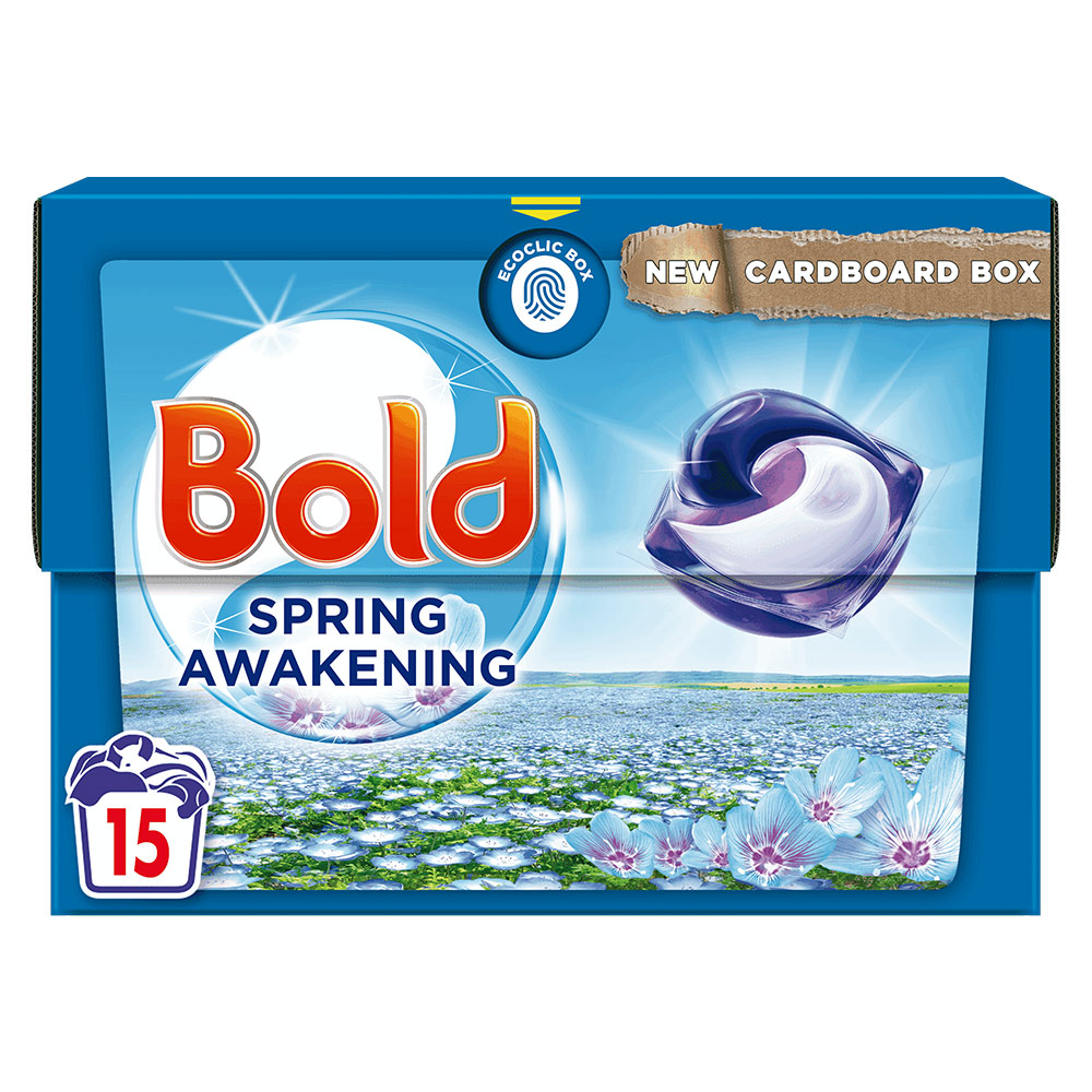 Bold All in 1 Pods Spring Awakening Washing Liquid Capsules 15 Washes Image 1