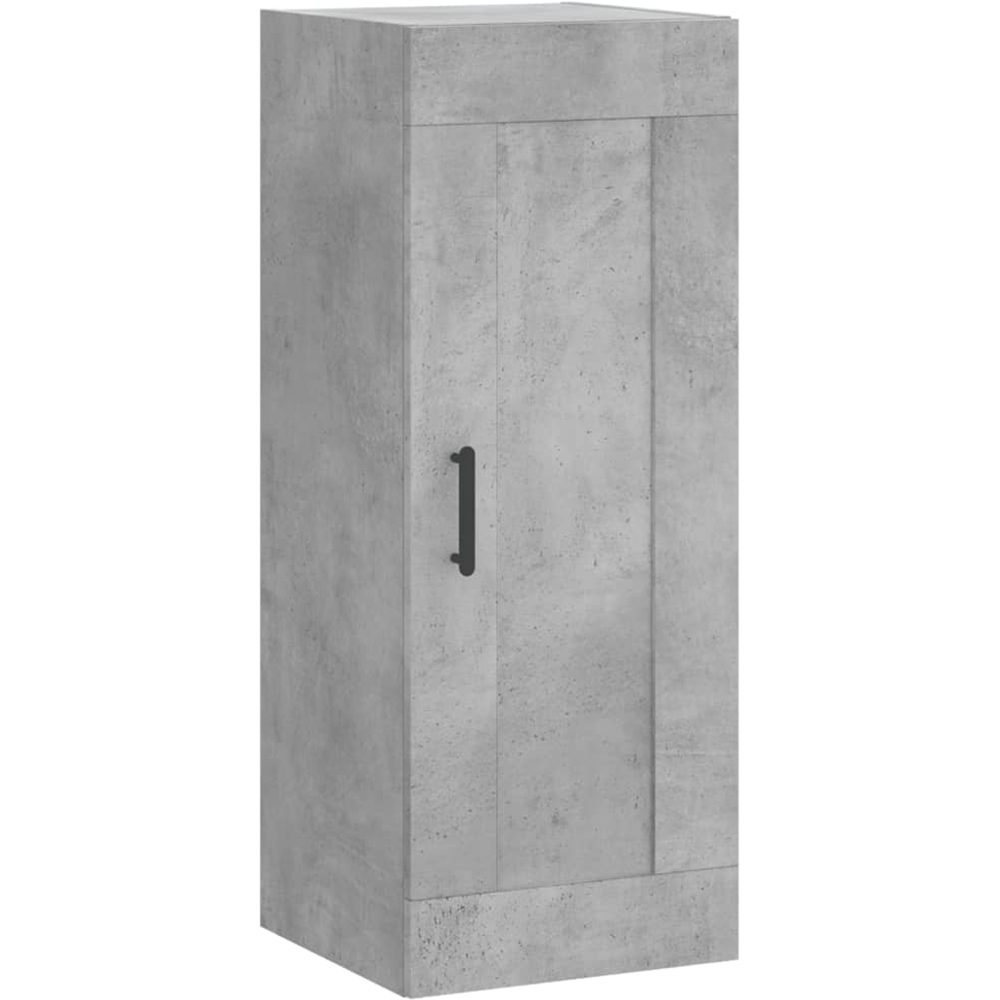 vidaXL Single Door 2 Drawer 2 Shelf Concrete Grey Highboard Image 7