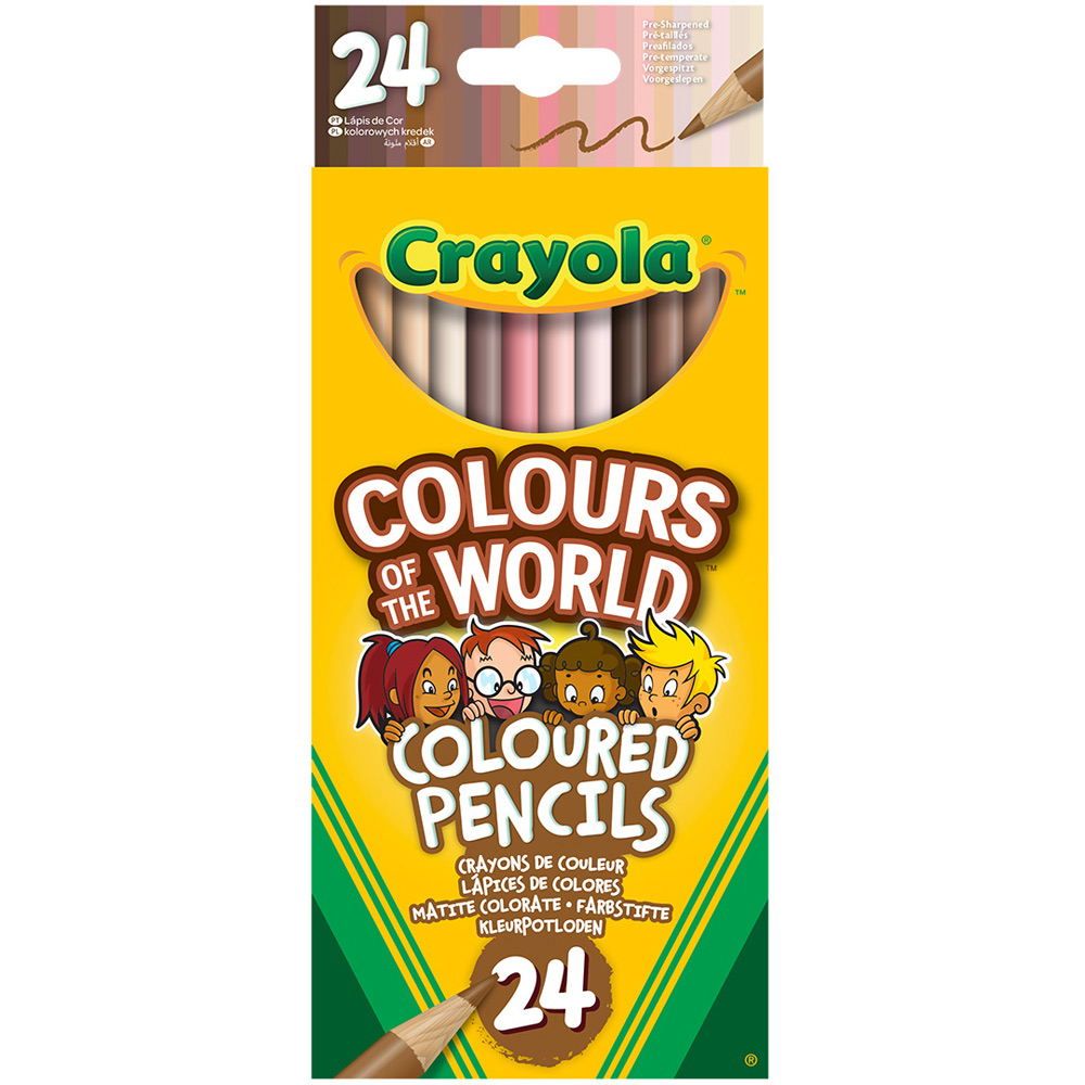 Crayola Colours of The World Colouring Pencils 24 Pack Image 1