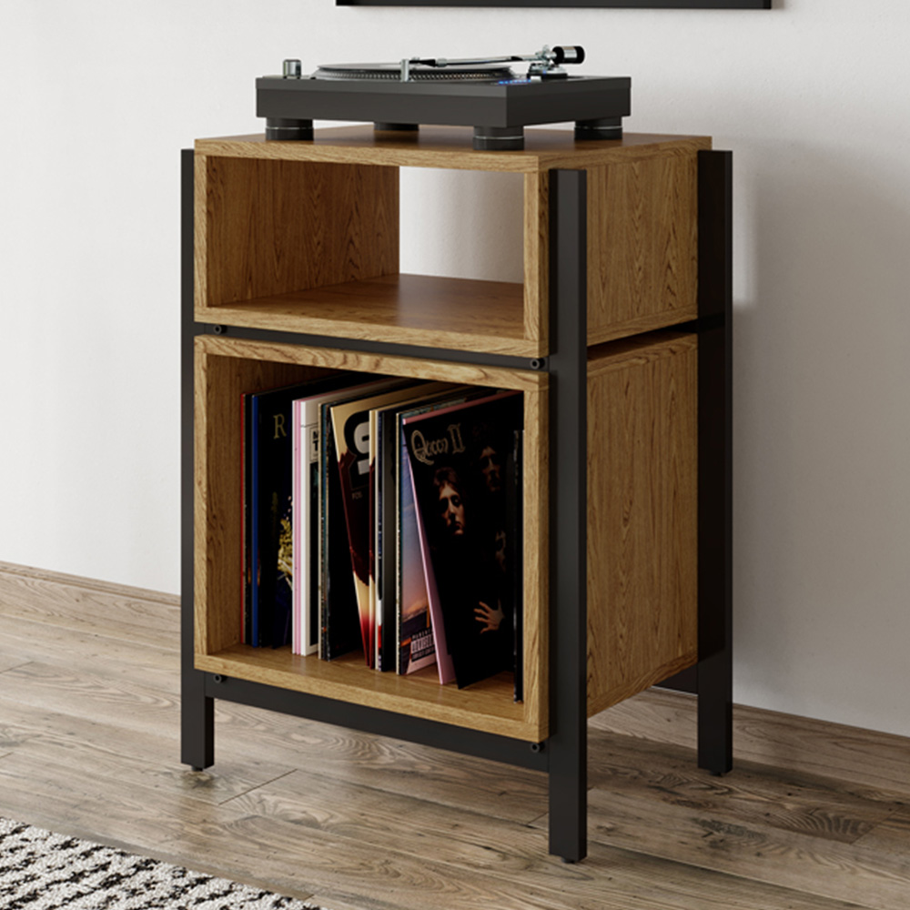 Dorel Louisiana Single Drawer Turntable Stand Image 1