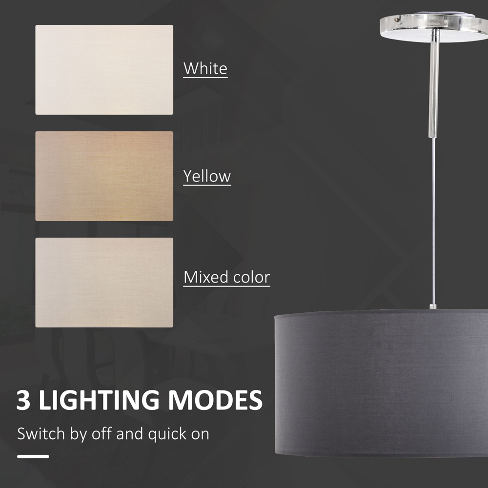 Portland Grey Modern LED Pendant Light Image 6