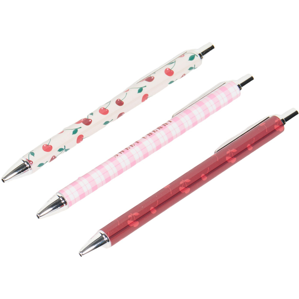 Pack of 3 Cherry Check Pens Image 2