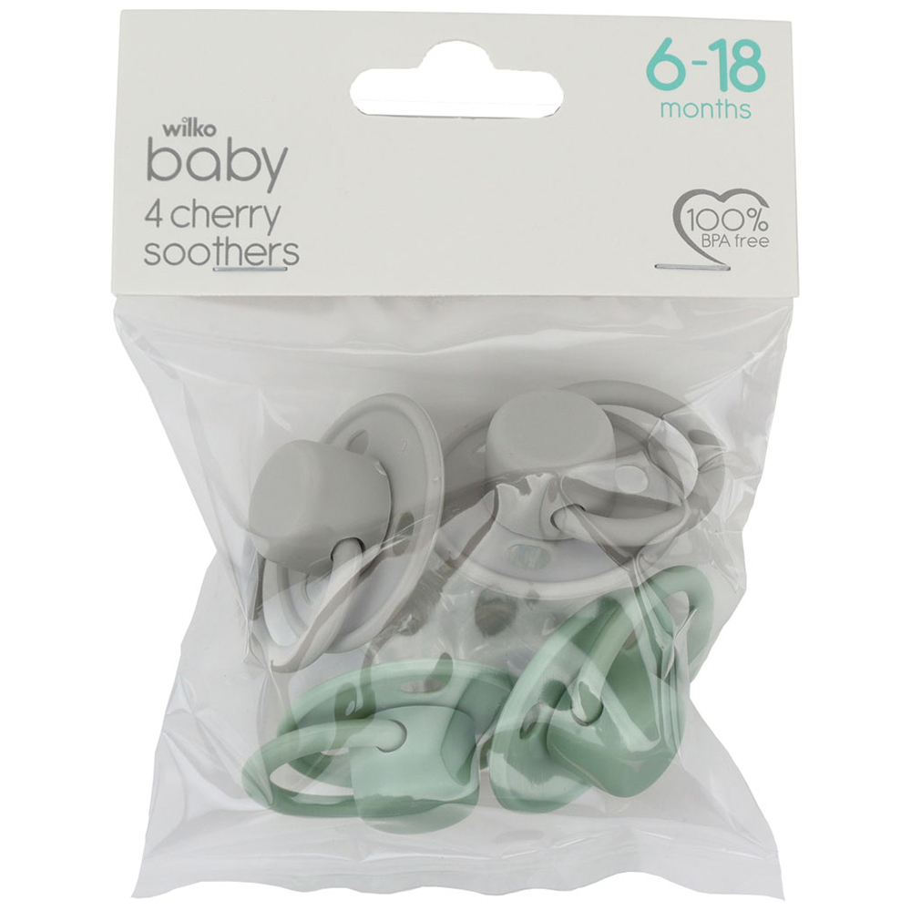Wilko Baby Cherry Soothers 6-18 Months 4 Pack Image 6