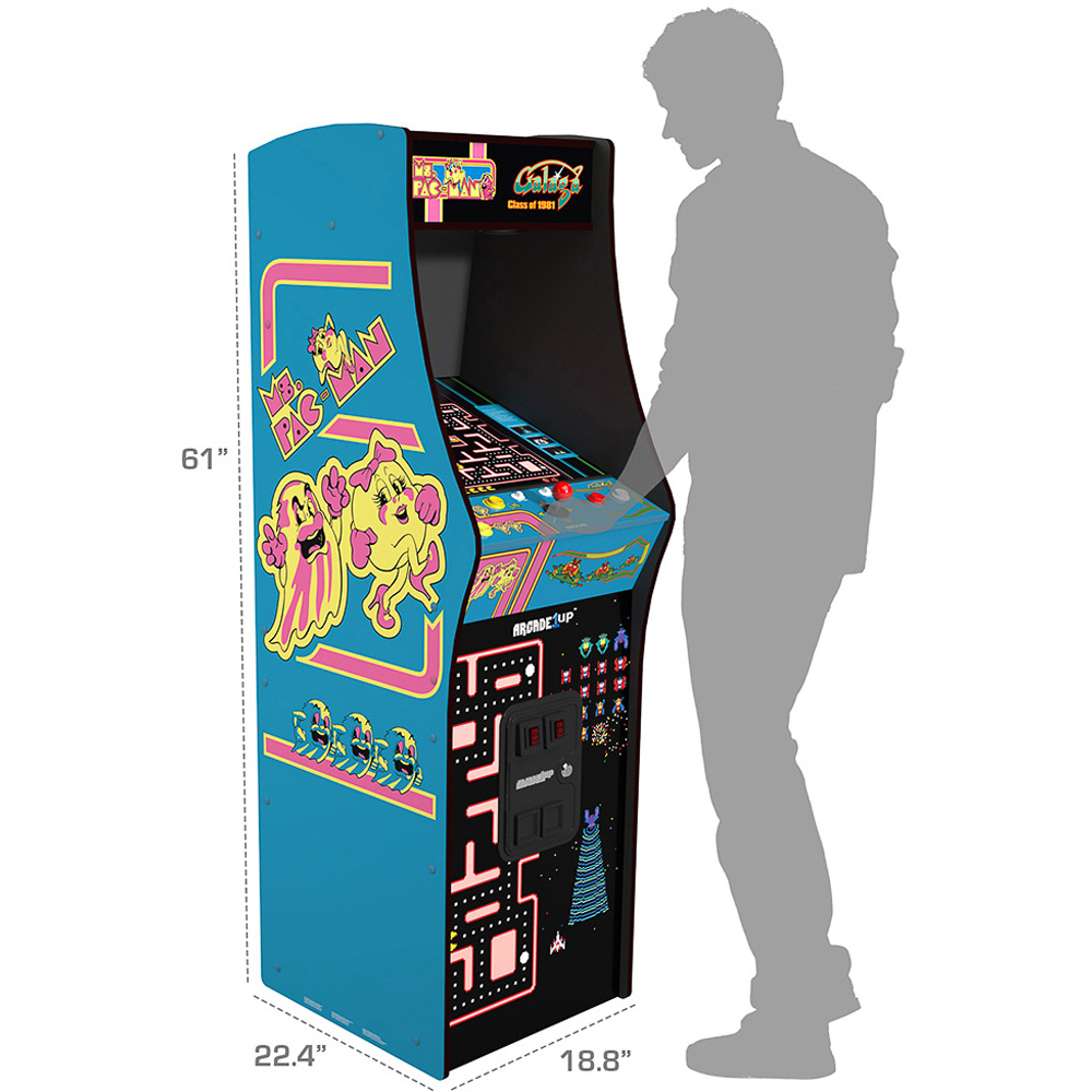 Arcade1Up Ms. Pac-Man vs Galaga Home Arcade Machine Image 7