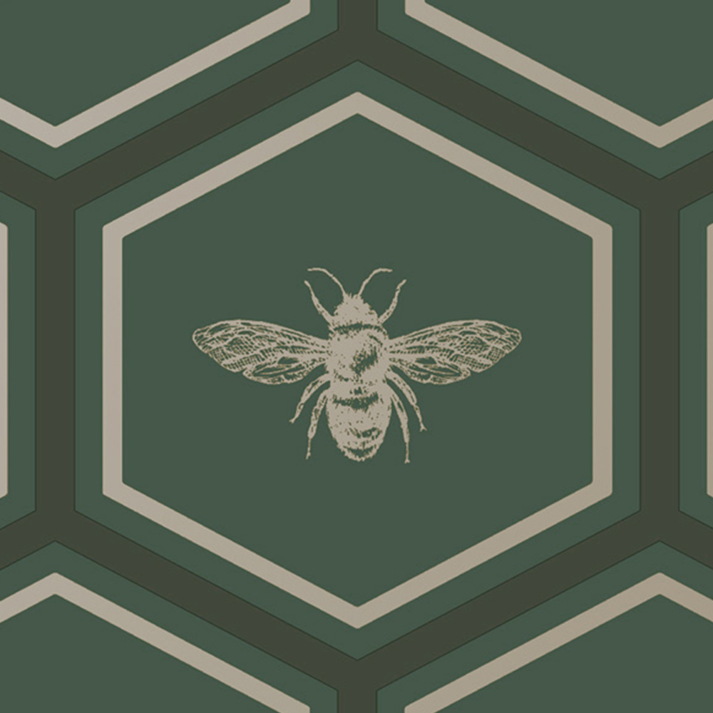 Holden Decor Bee Panel Green Wallpaper Image 4