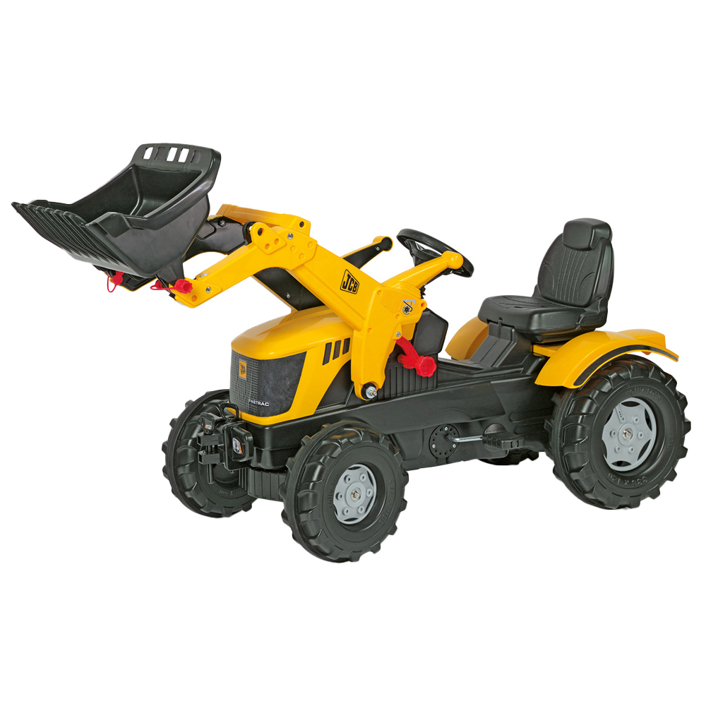 Robbie Toys JCB V-Tronic Yellow and Black Tractor with Frontloader Image 1
